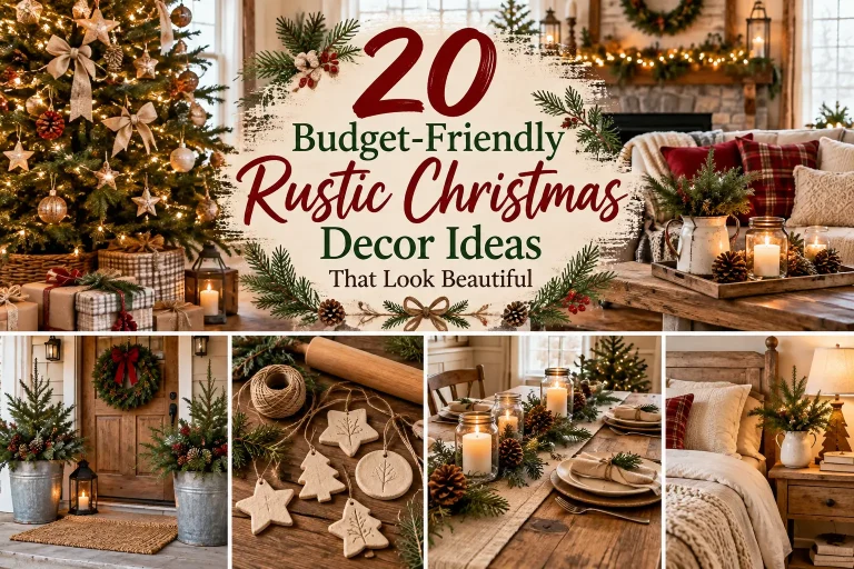 20 Budget-Friendly Rustic Christmas Decor Ideas That Look Beautiful