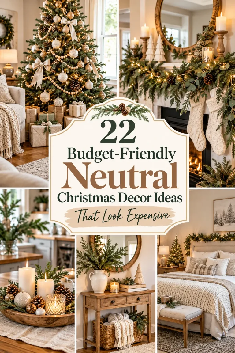 22 Budget-Friendly Neutral Christmas Decor Ideas That Look Expensive