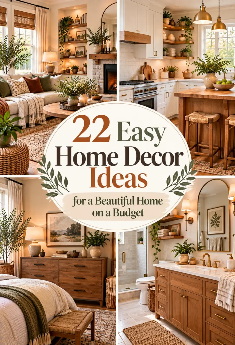 22 Easy Home Decor Ideas for a Beautiful Home on a Budget