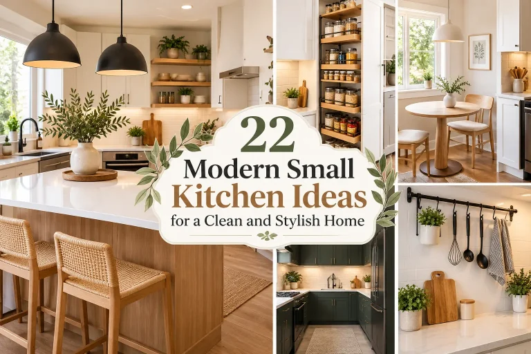 22 Modern Small Kitchen Ideas for a Clean and Stylish Home