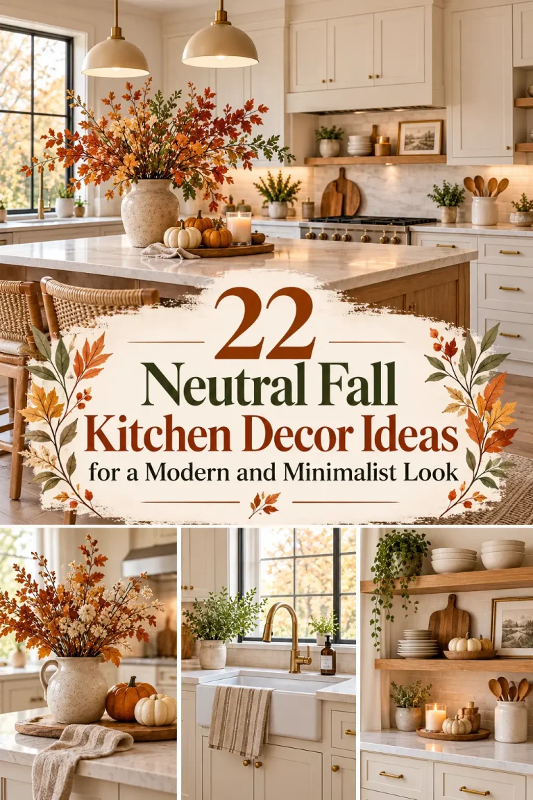 22 Neutral Fall Kitchen Decor Ideas for a Modern and Minimalist Look