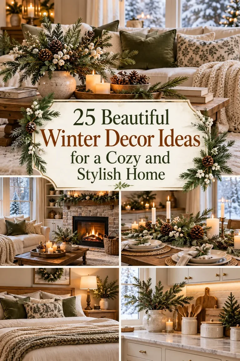 25 Beautiful Winter Decor Ideas for a Cozy and Stylish Home