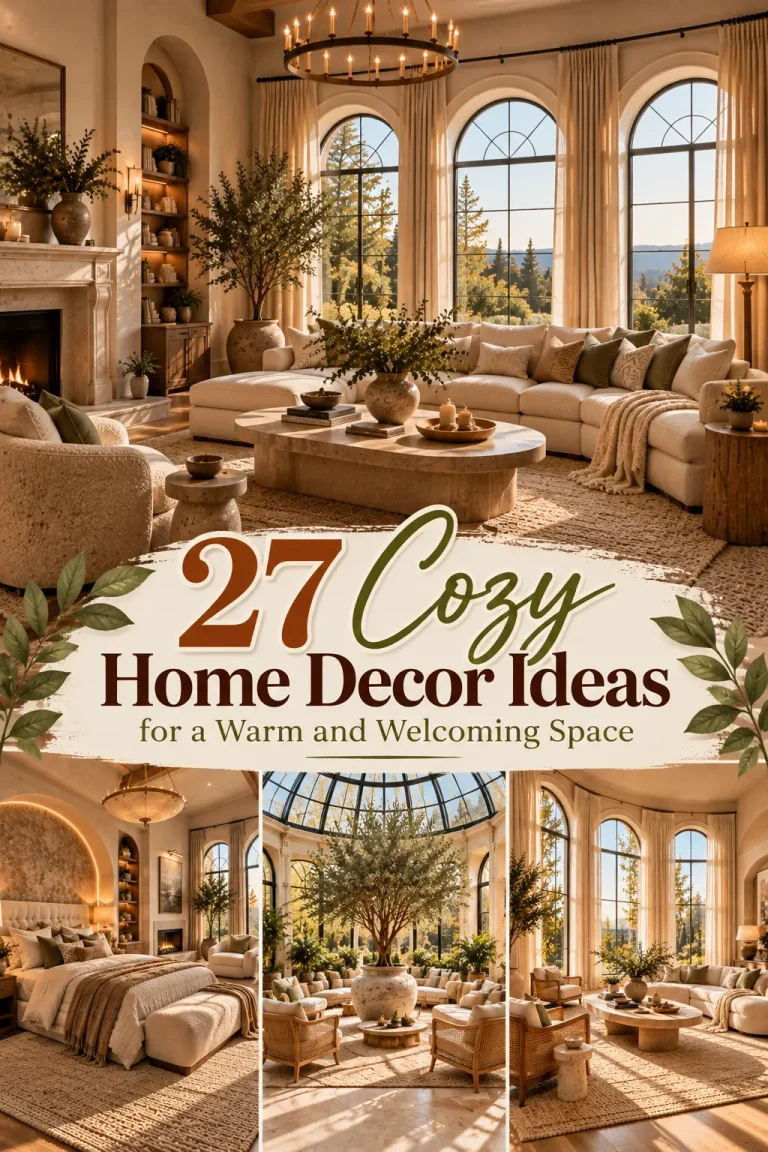 27 Cozy Home Decor Ideas for a Warm and Welcoming Space