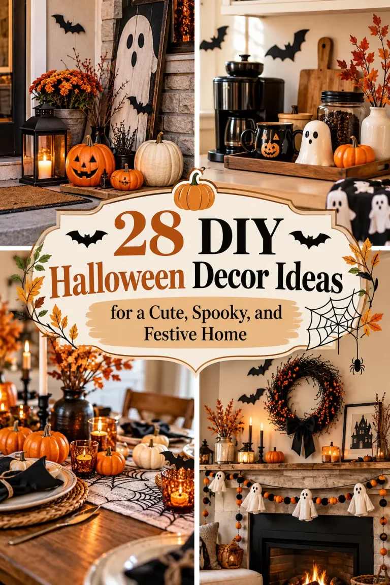28 DIY Halloween Decor Ideas for a Cute, Spooky, and Festive Home