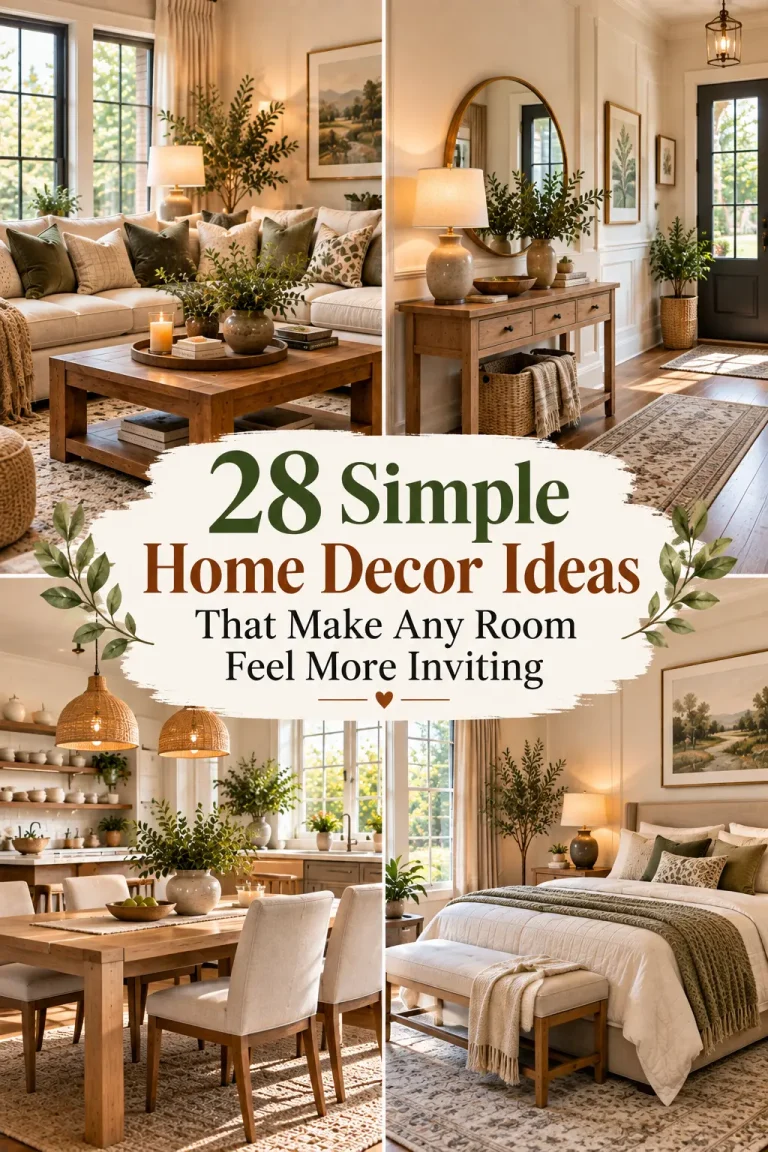 28 Simple Home Decor Ideas That Make Any Room Feel More Inviting