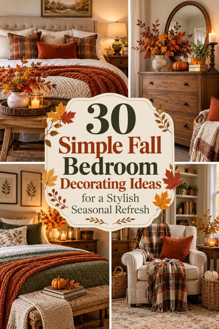 30 Simple Fall Bedroom Decorating Ideas for a Stylish Seasonal Refresh