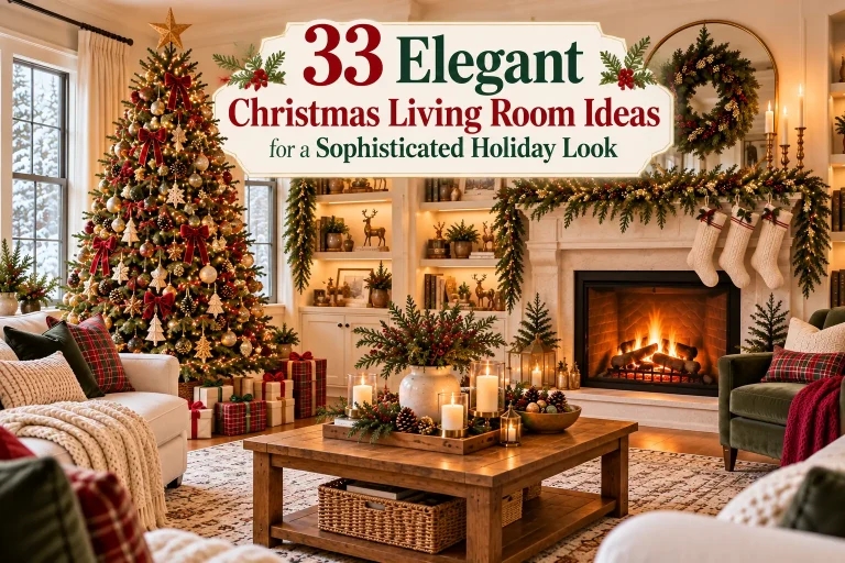 33 Elegant Christmas Living Room Ideas for a Sophisticated Holiday Look