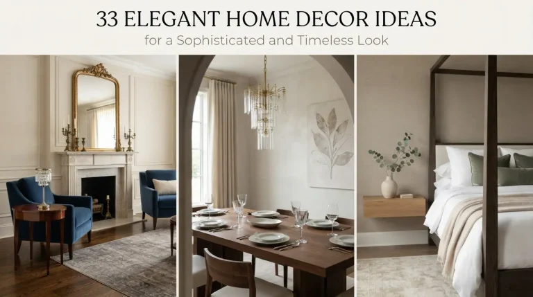 33 Elegant Home Decor Ideas for a Sophisticated and Timeless Look
