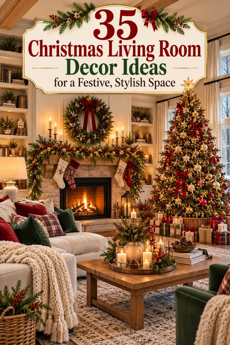 35 Christmas Living Room Decor Ideas for a Festive, Stylish Space